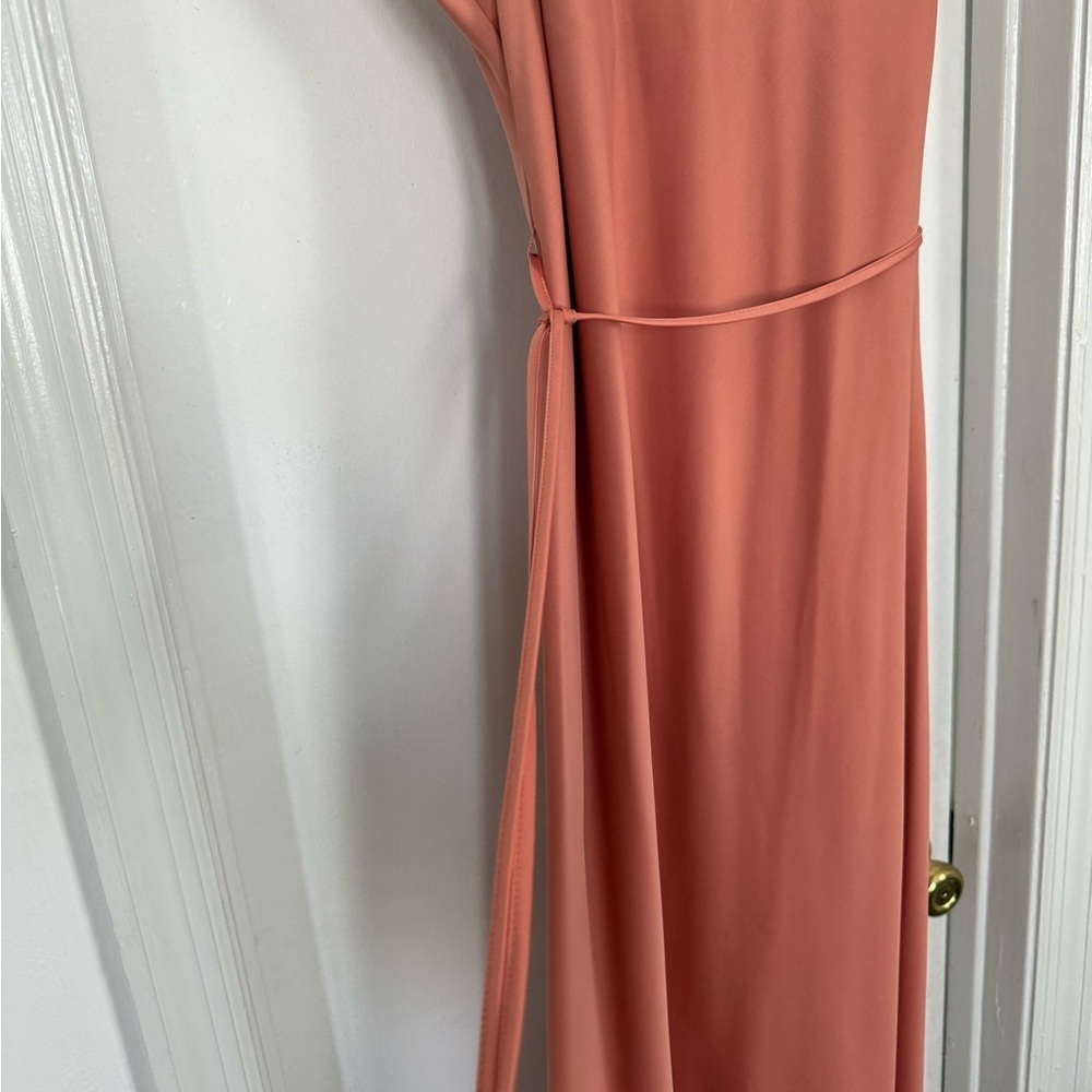 Prologue Coral/Salmon Pink Slip Dress - Picture 2 of 5